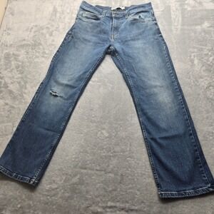 VTG 90s True Craft Relaxed Fit Mens 32x30 Jeans Blue Medium Wash Distressed
